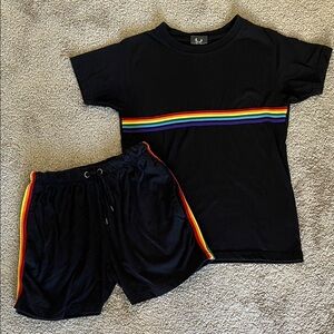 Urban Buck Black T-Shirt and Shorts SET